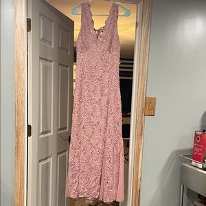 Candalite pink sparkly prom dress